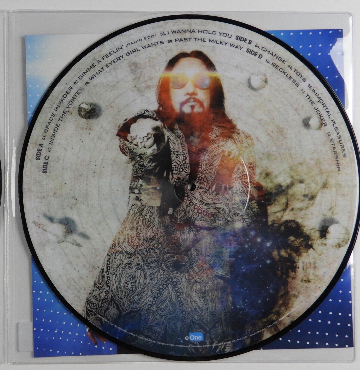 KISS Ace Frehley Autograph Signed Record Album Spaced Invaders Picture Disc