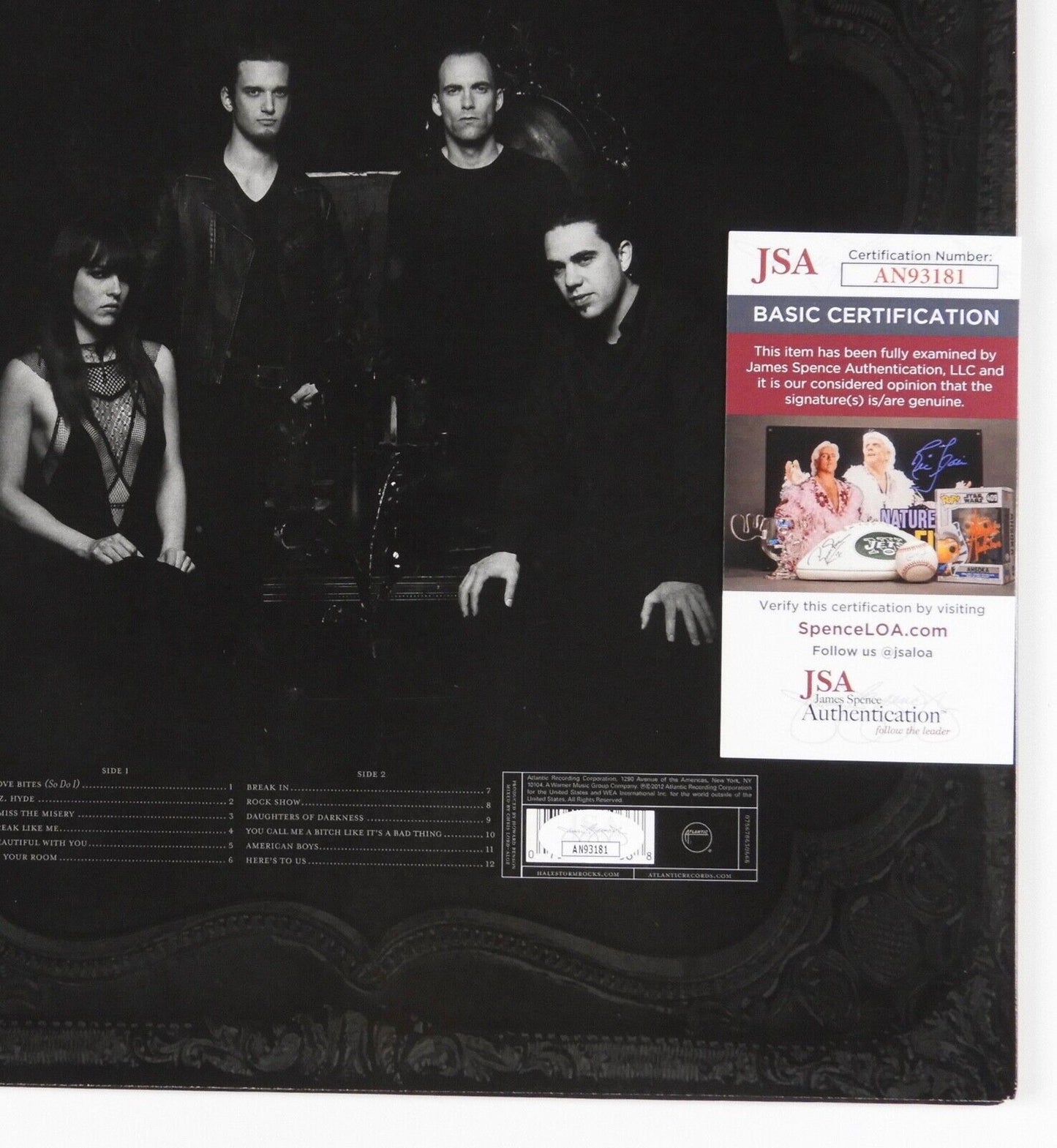 Halestorm JSA Autograph Signed Record Album The Strange Case Of...
