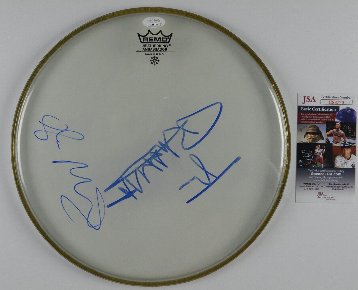The Sex Pistols Autograph Signed Drum Head JSA COA 12" Johnny Rotten Glenn
