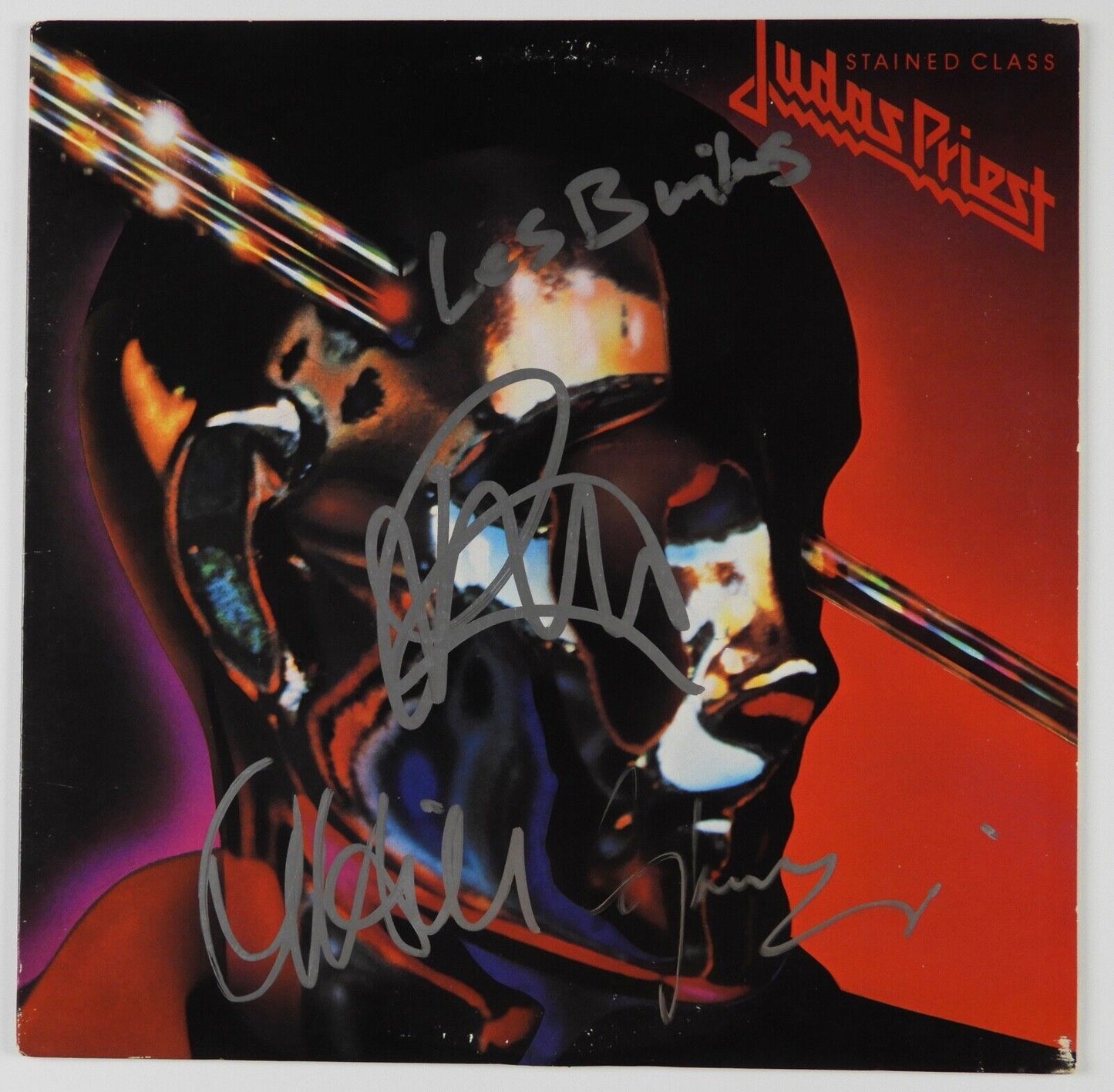 Judas Priest Band Signed Autograph Record Album JSA Vinyl Stained Class