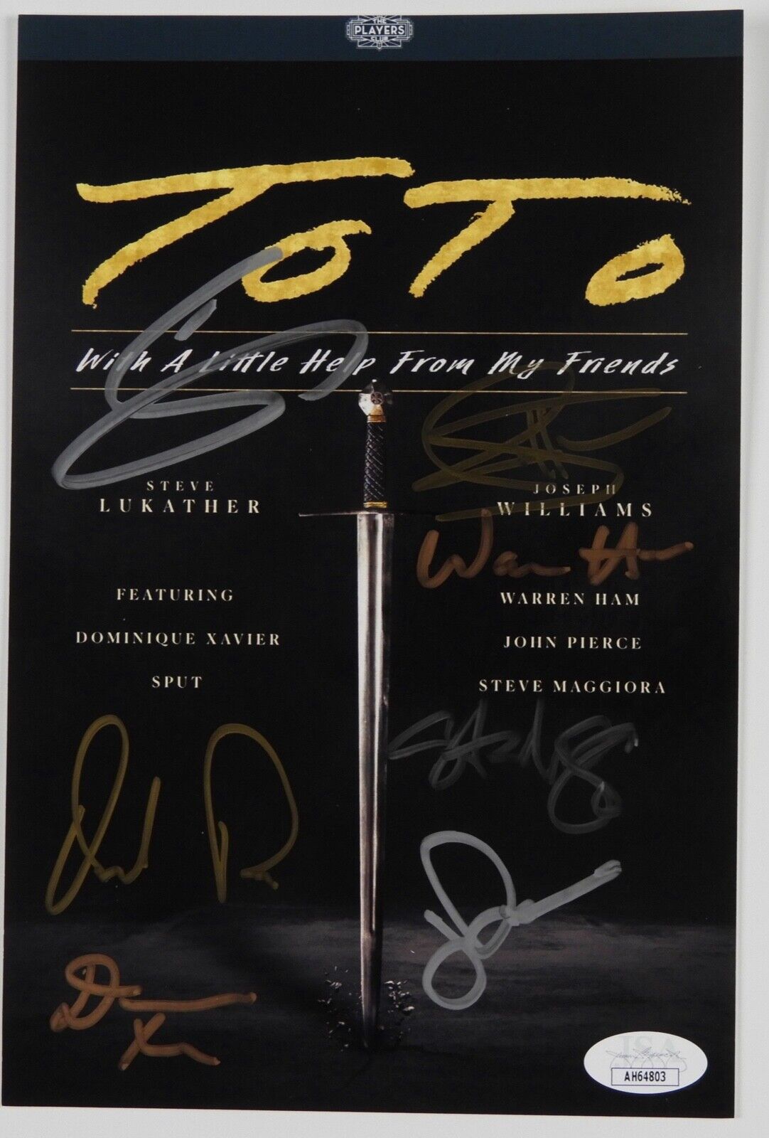 Toto JSA Autograph Signed Card includes CD and DVD