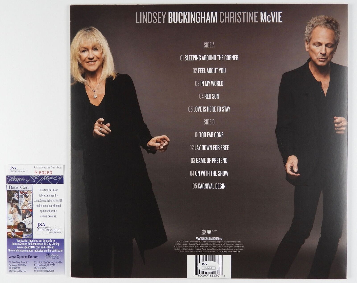 Lindsey Buckingham Christine McVie Fleetwood Mac Signed Autograph JSA Album LP