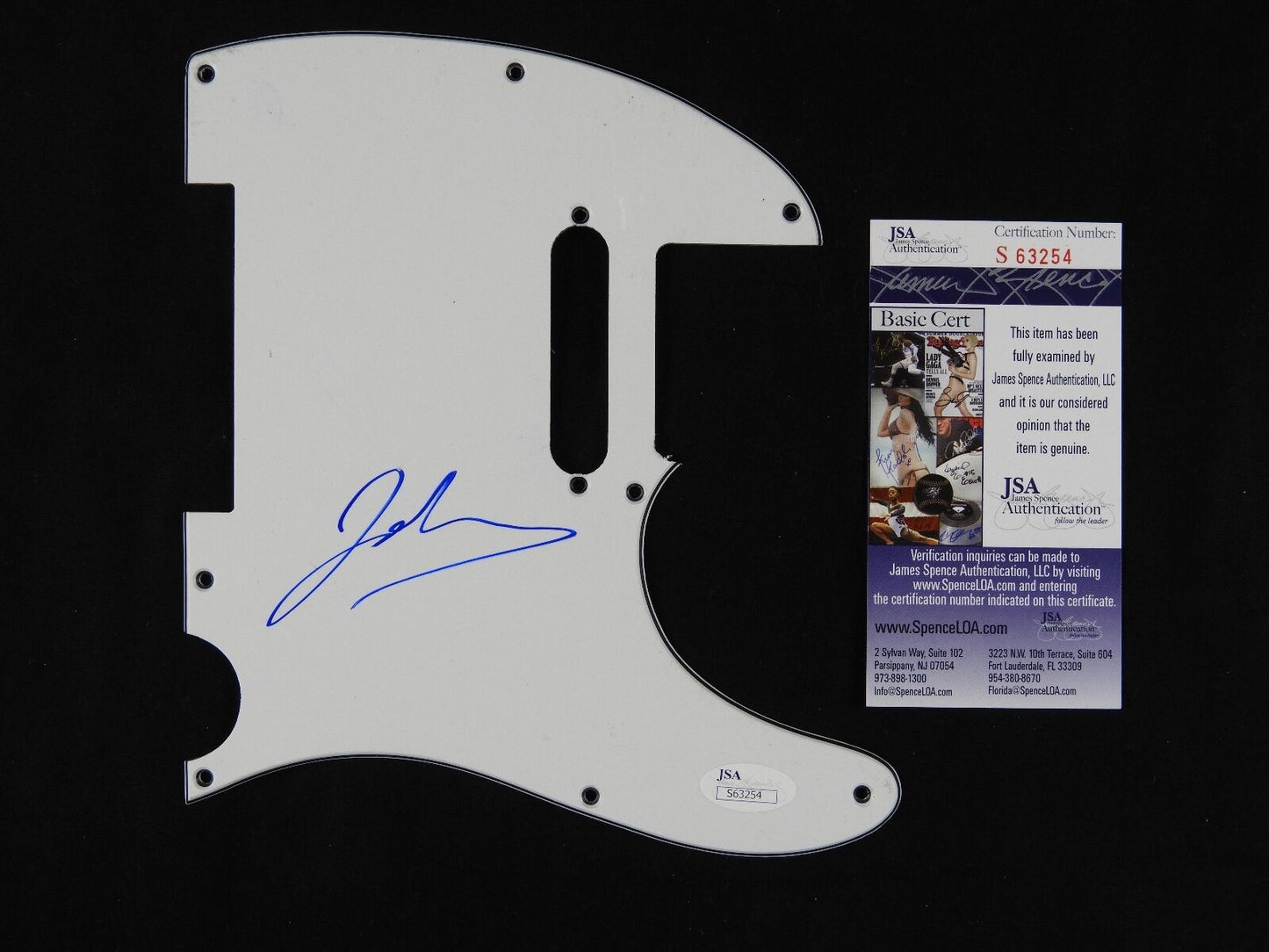John Rzeznik Goo Goo Doll Autograph Signed Guitar Guard Fender JSA Pickguard