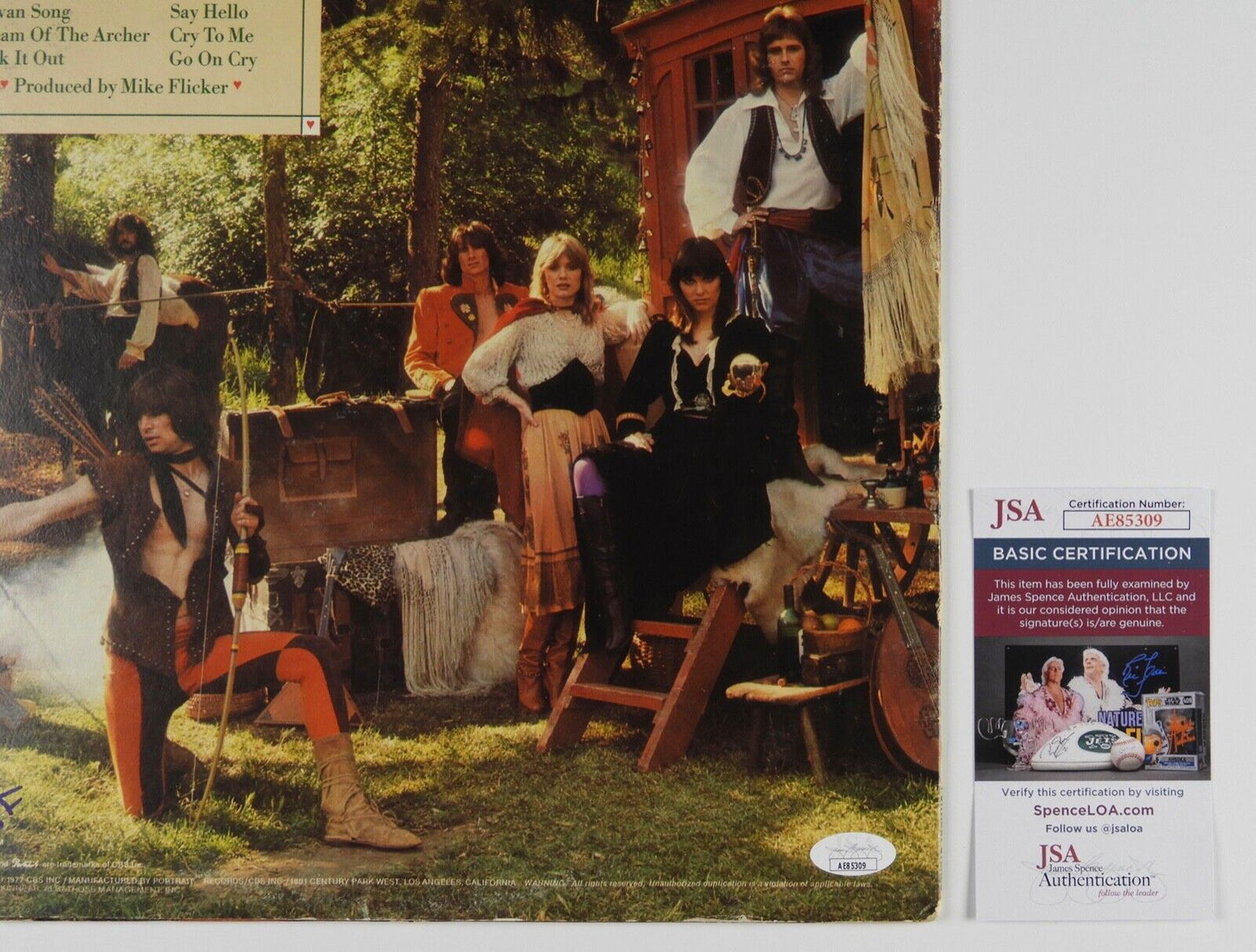 Heart Ann & Nancy Wilson Little Queen JSA Signed Autograph Record Album