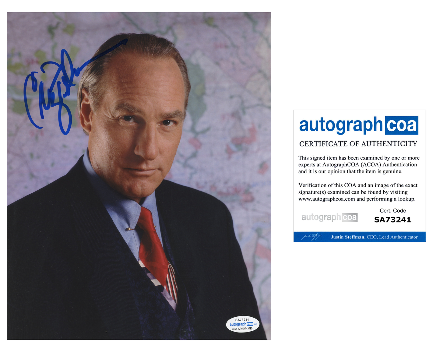 Craig T. Nelson ACOA Signed Autograph 8 x 10 Photo