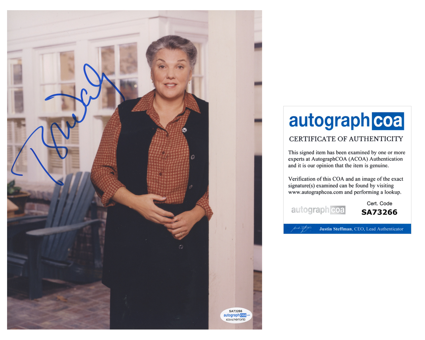 Tyne Daly ACOA Signed Autograph 8 x 10 Photo