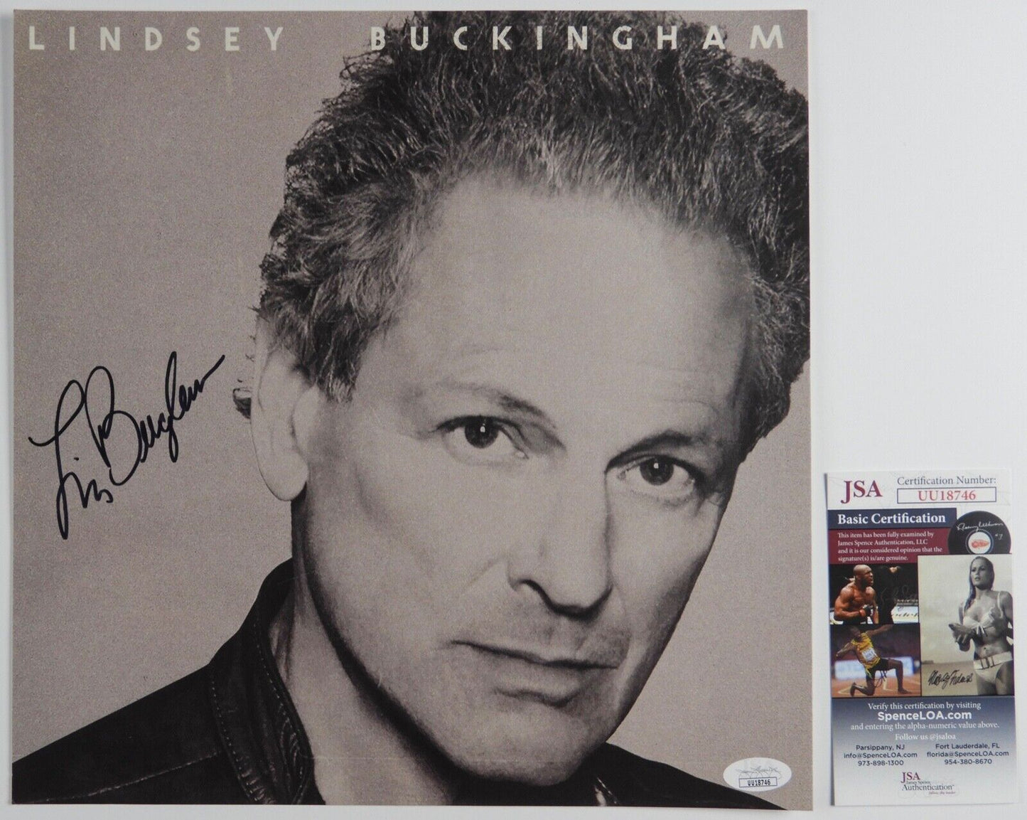 Lindsey Buckingham JSA Autograph Signed Record Album Flat Fleetwood Mac