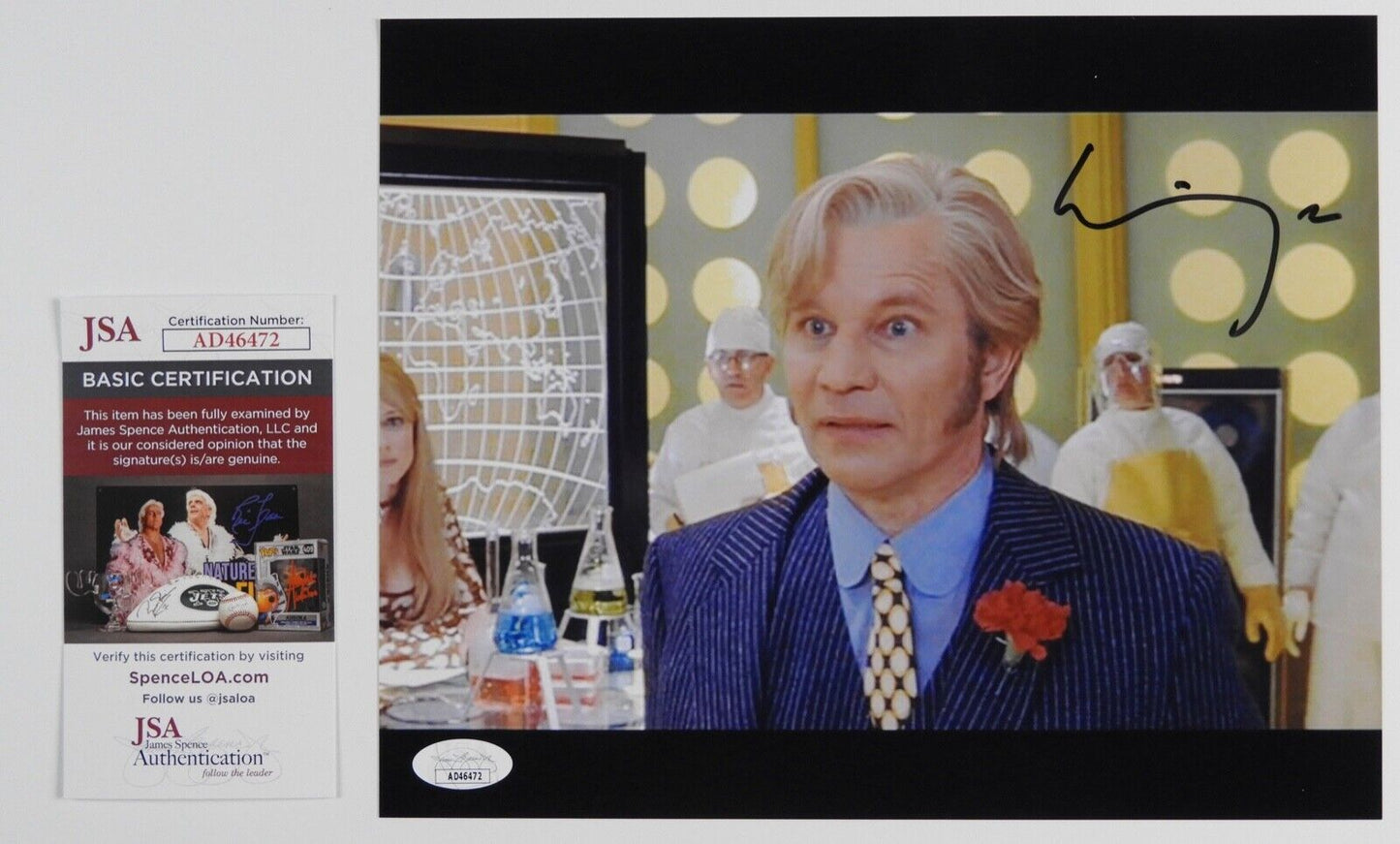 Michael York JSA Signed Autograph Photo 8 x 10 Austin Powers
