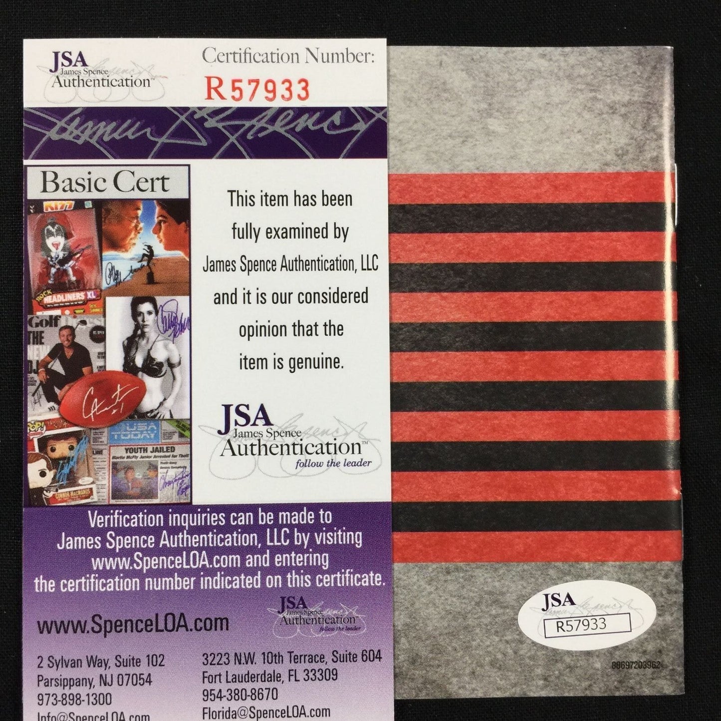 Tom Morello The Nightwatchman signed autograph CD Booklet JSA Rage Against