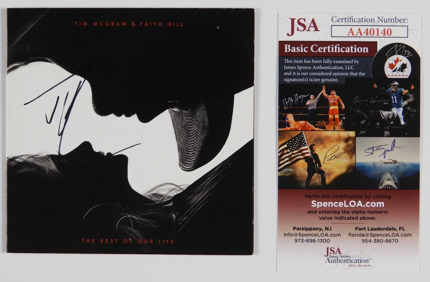 Tim McGraw JSA signed autograph CD Booklet The Rest Of Our Life