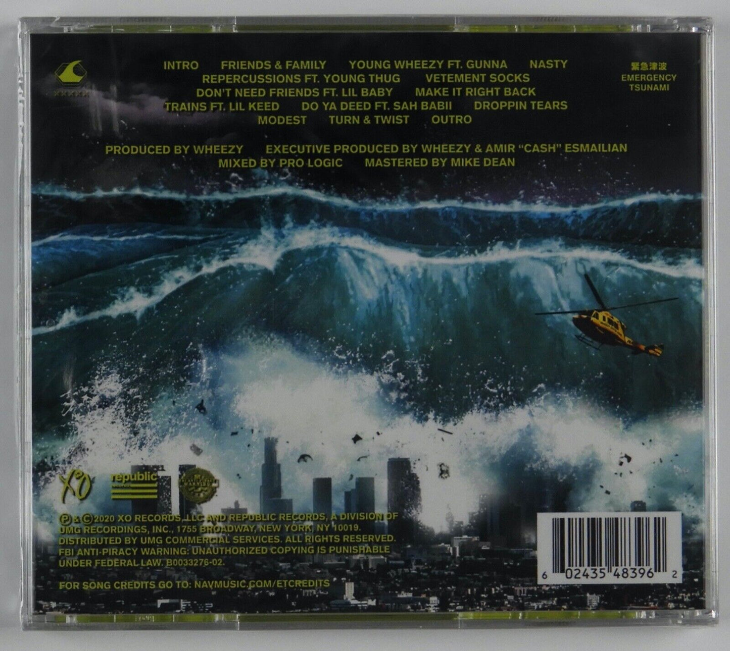 Nav Wheezy Tsunami Signed Autograph CD Card Booklet Sealed