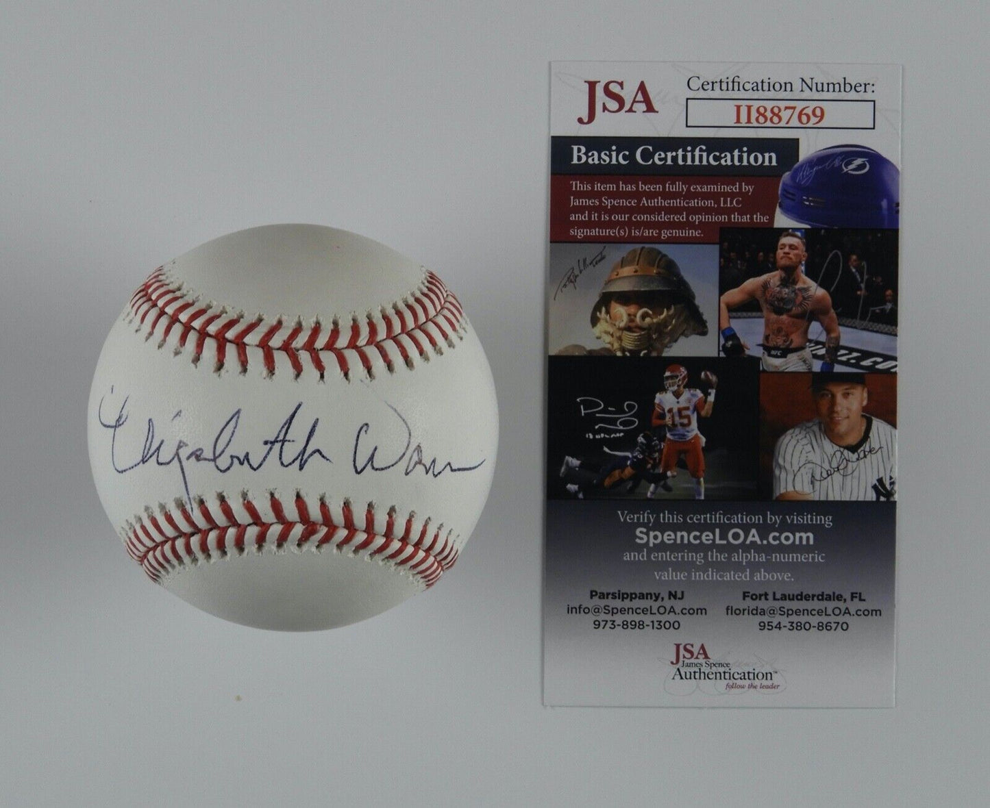 Senator Elizabeth Warren Autographed Signed Baseball JSA COA