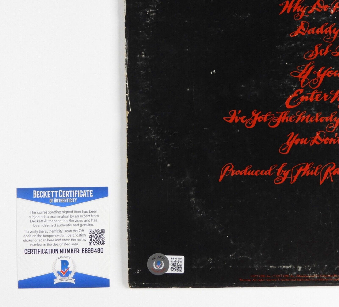 Kenny Loggins Autograph Signed Record Album Beckett Celebrate My Home