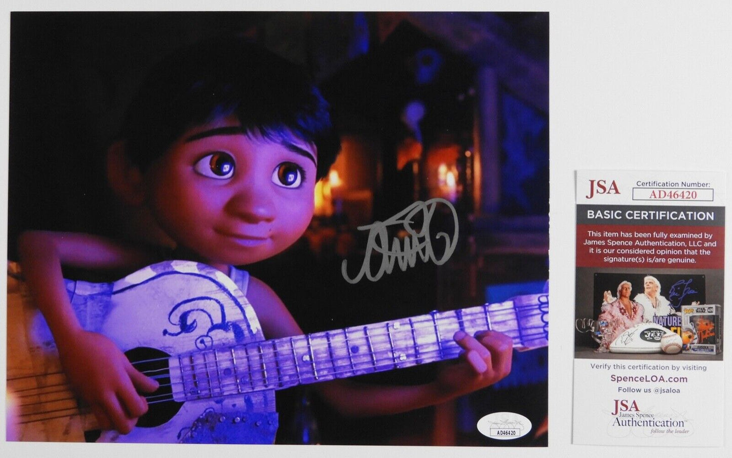 Anthony Gonzalez JSA Signed Autograph Photo 8 x 10 Coco