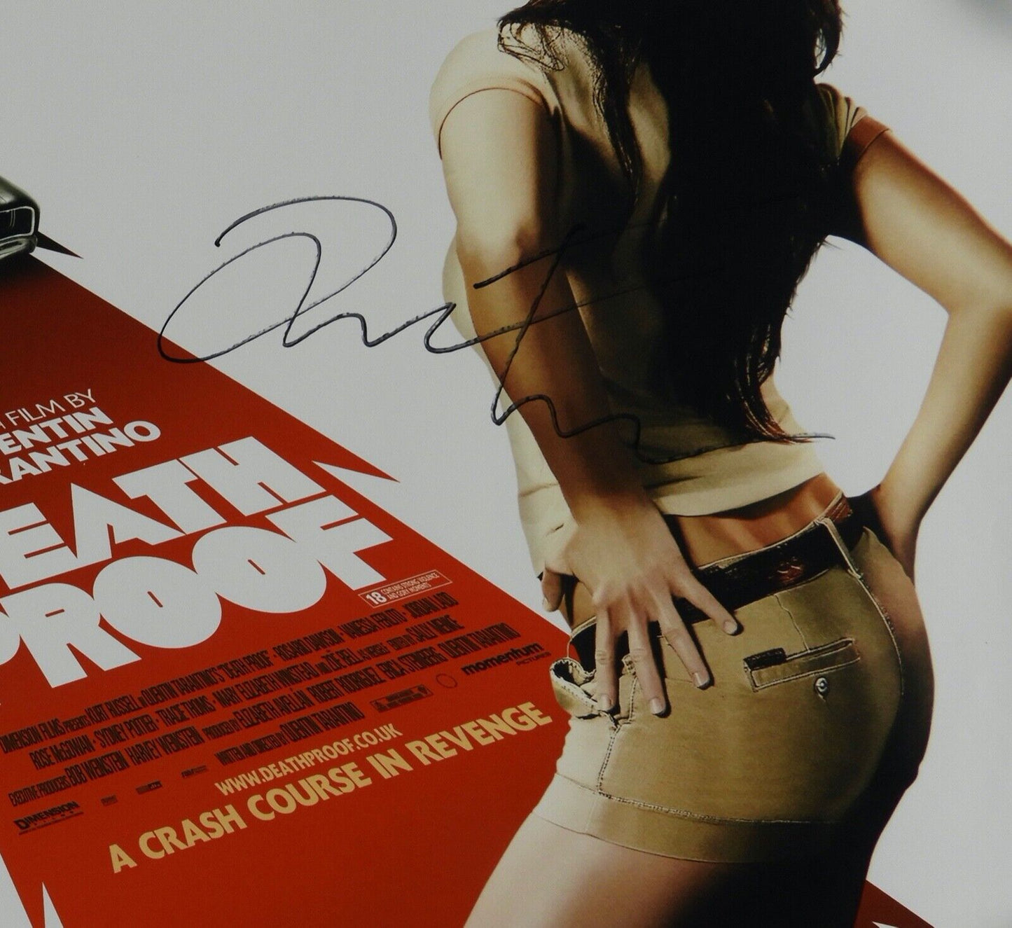 Quentin Tarantino JSA Signed Autograph Death Proof Promo Poster 12 x 16