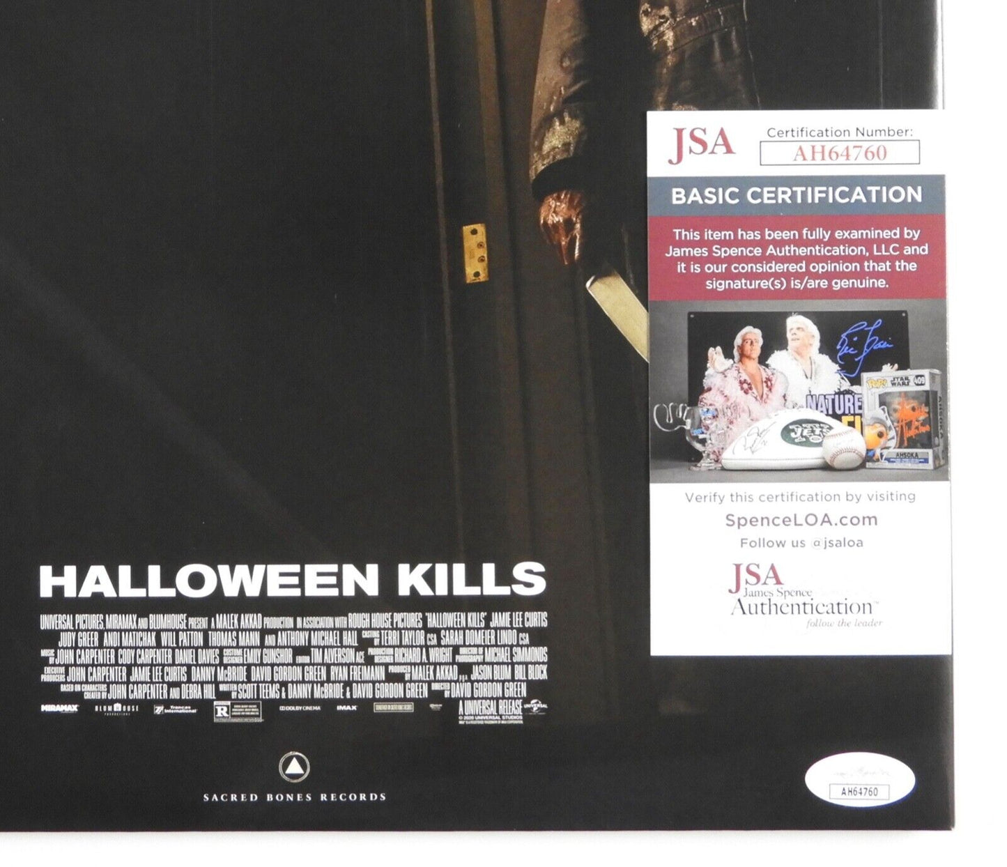 Halloween Kills JSA Signed Autograph Album Vinyl Soundtrack Colored Version