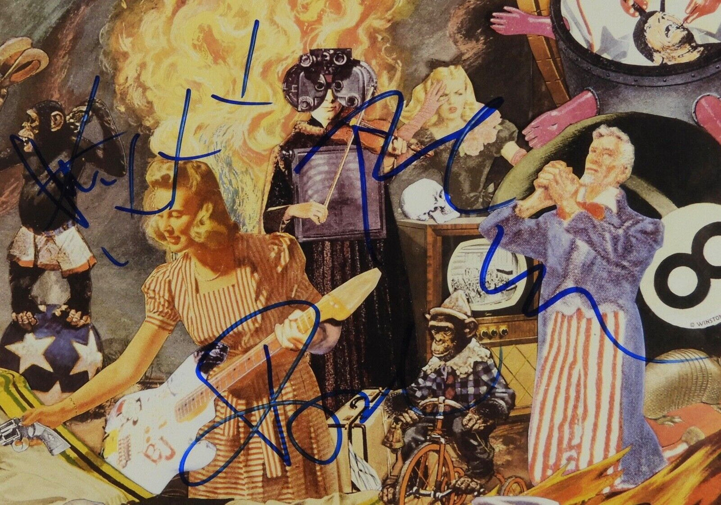 Green Day JSA Fully Signed Autograph Album Record Vinyl Billie Joe