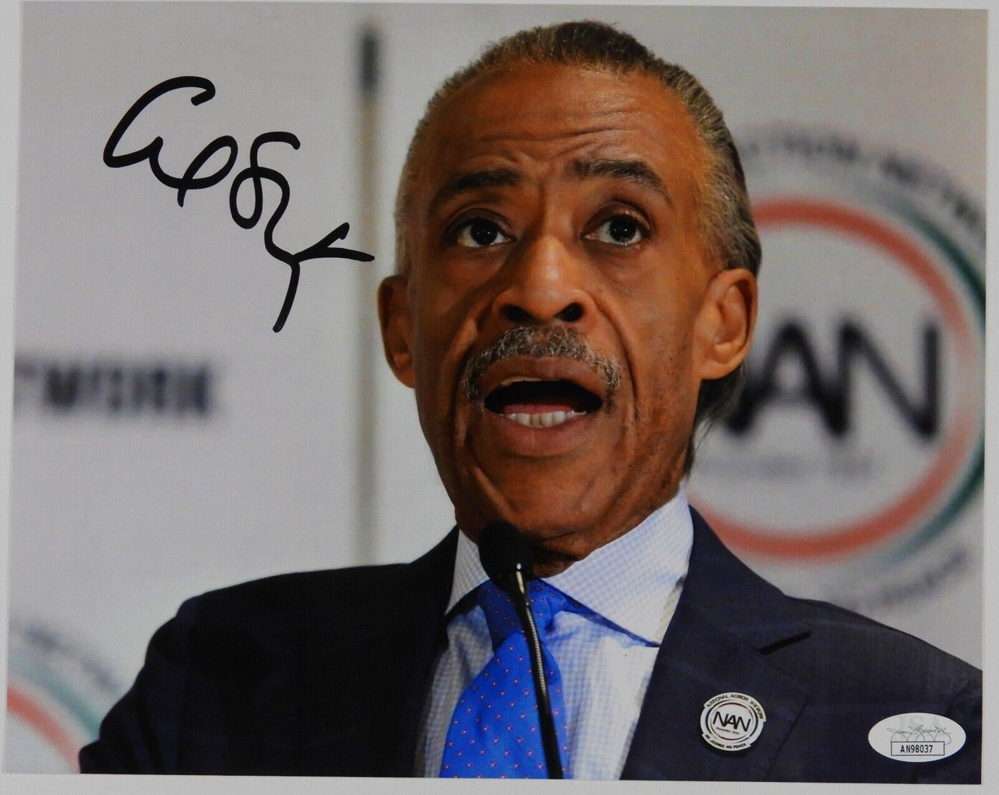 Reverend Al Sharpton JSA Signed Autograph 8 x 10 photo