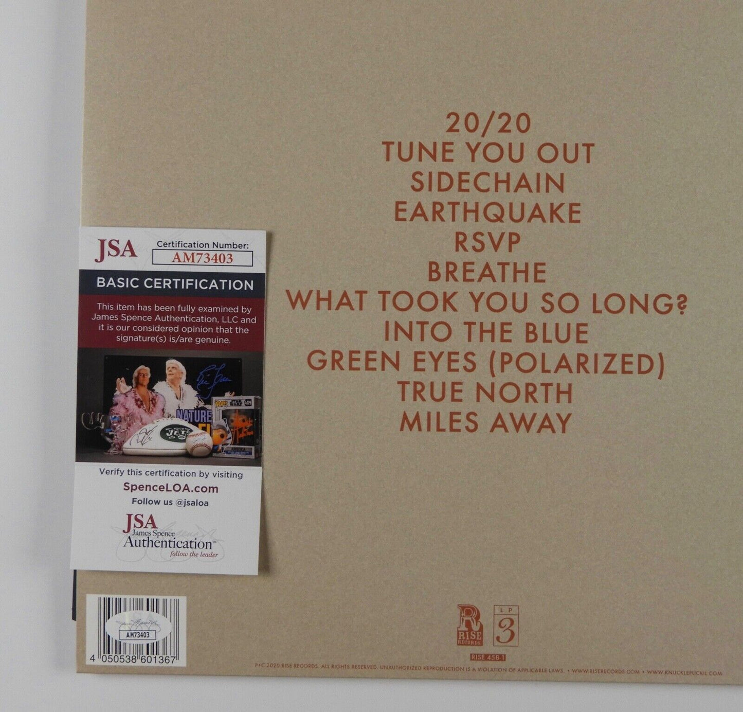 Knuckle Puck JSA Fully Autograph Signed Album Vinyl LP 20/20