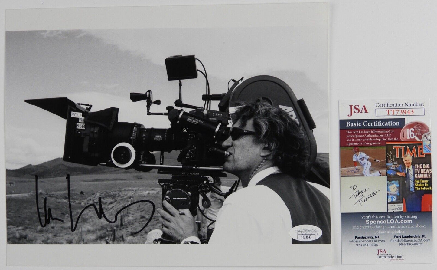 Wim Wenders Signed Autograph JSA COA 8 x 10 photo