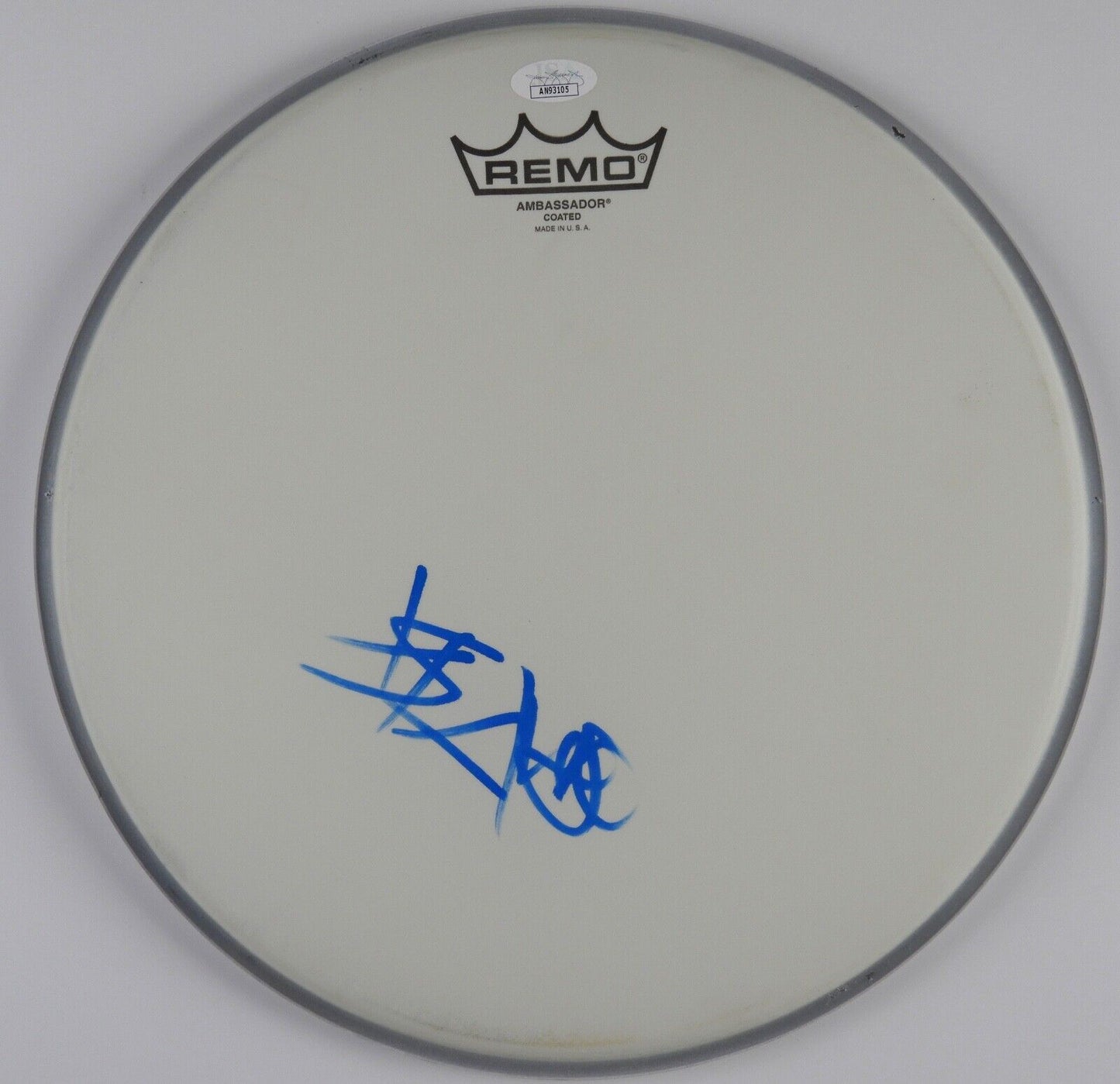 Travis Baker JSA Autograph Signed Drum Head COA 14" Blink 182