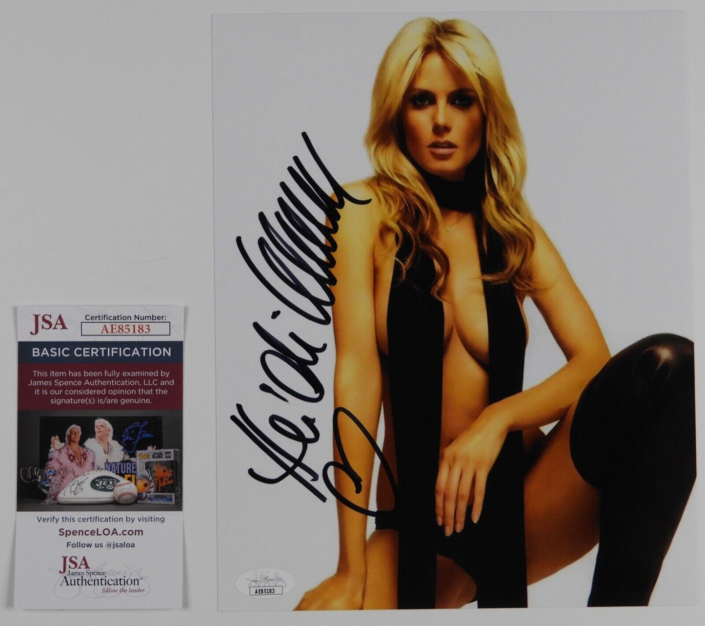 Heidi Klum JSA Signed Autograph Photo 8 x 10