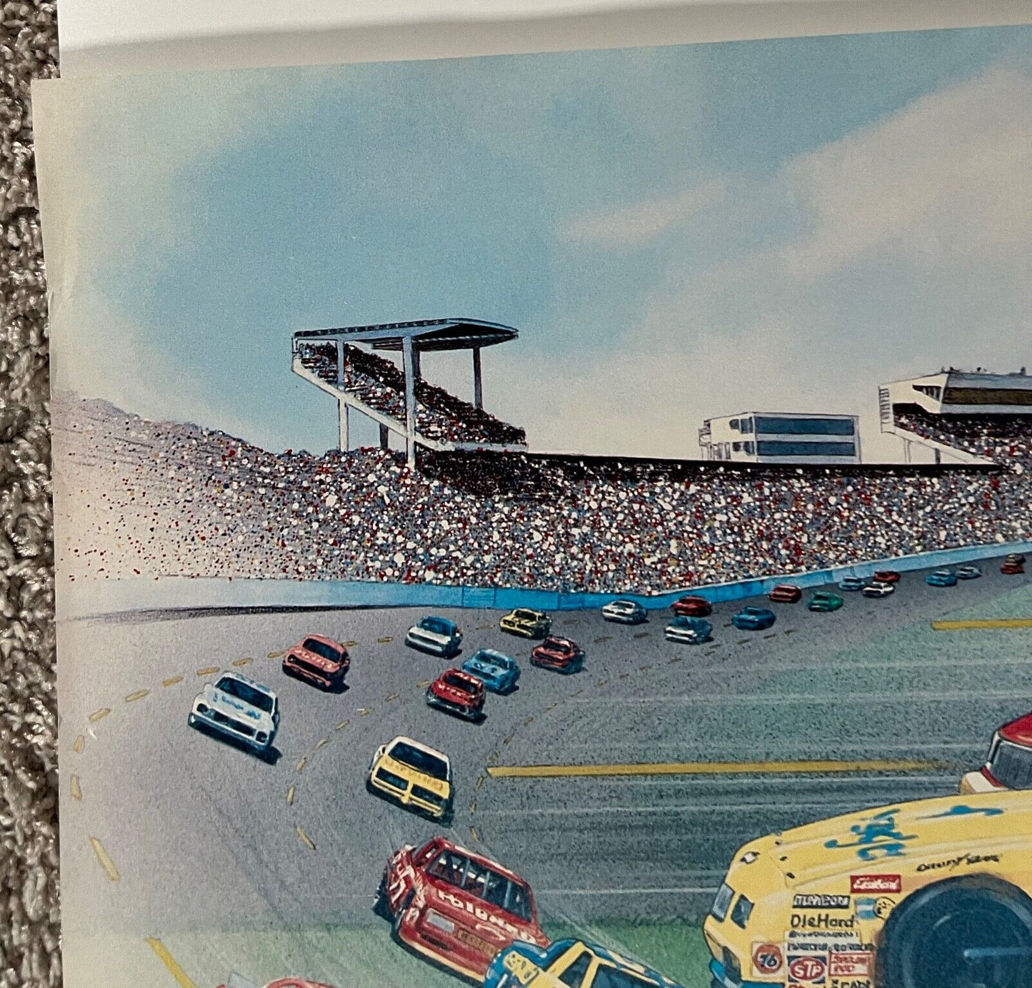 Dale Earnhardt Bill Elliott Darrell Waltrip Beckett Signed Autograph The Winston