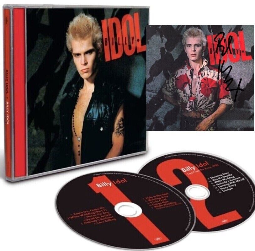 Billy Idol Signed Autograph CD Still Sealed Double CD