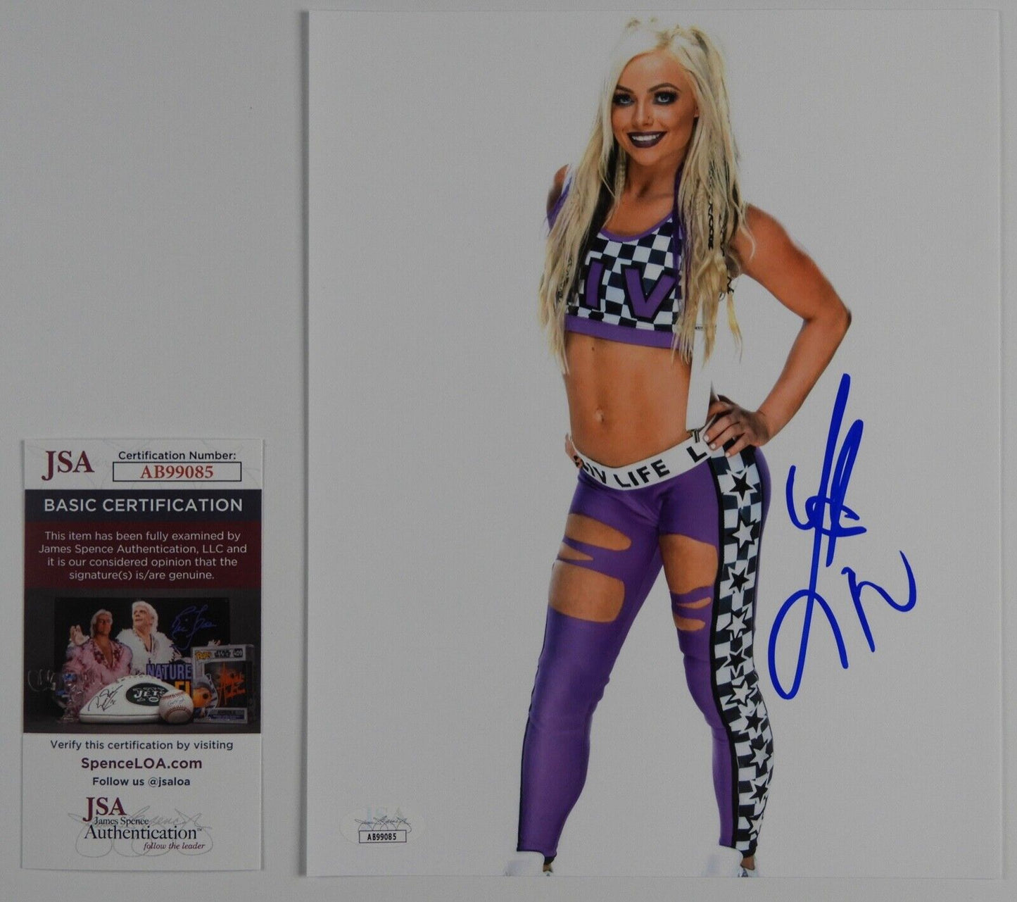 Liv Morgan JSA Signed Autograph Photo 8 x 10 WWE