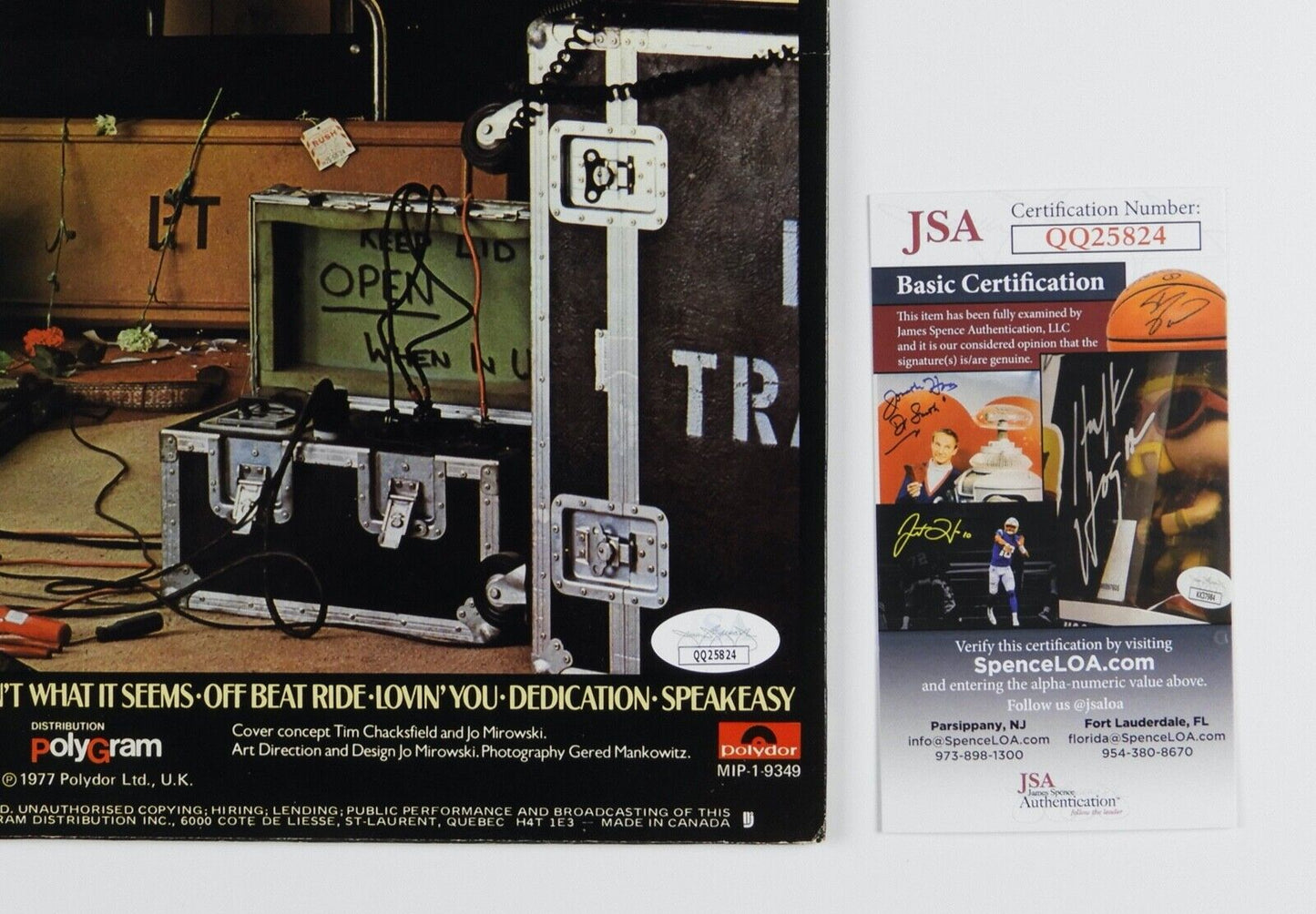 Pat Travers JSA Signed Autograph Album Vinyl Record Putting It Straight