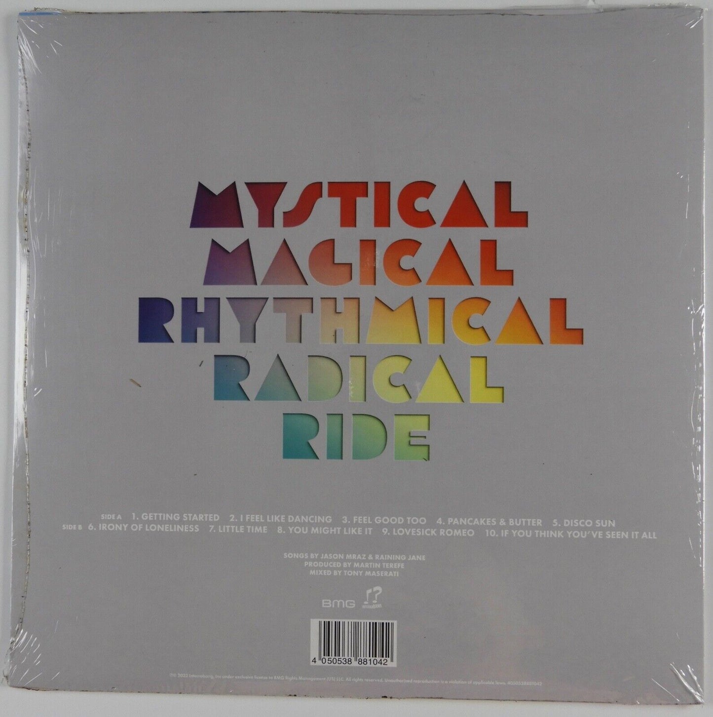Jason Mraz Signed Autograph Record Vinyl Mystical Magical Rhythmical Radical Rid