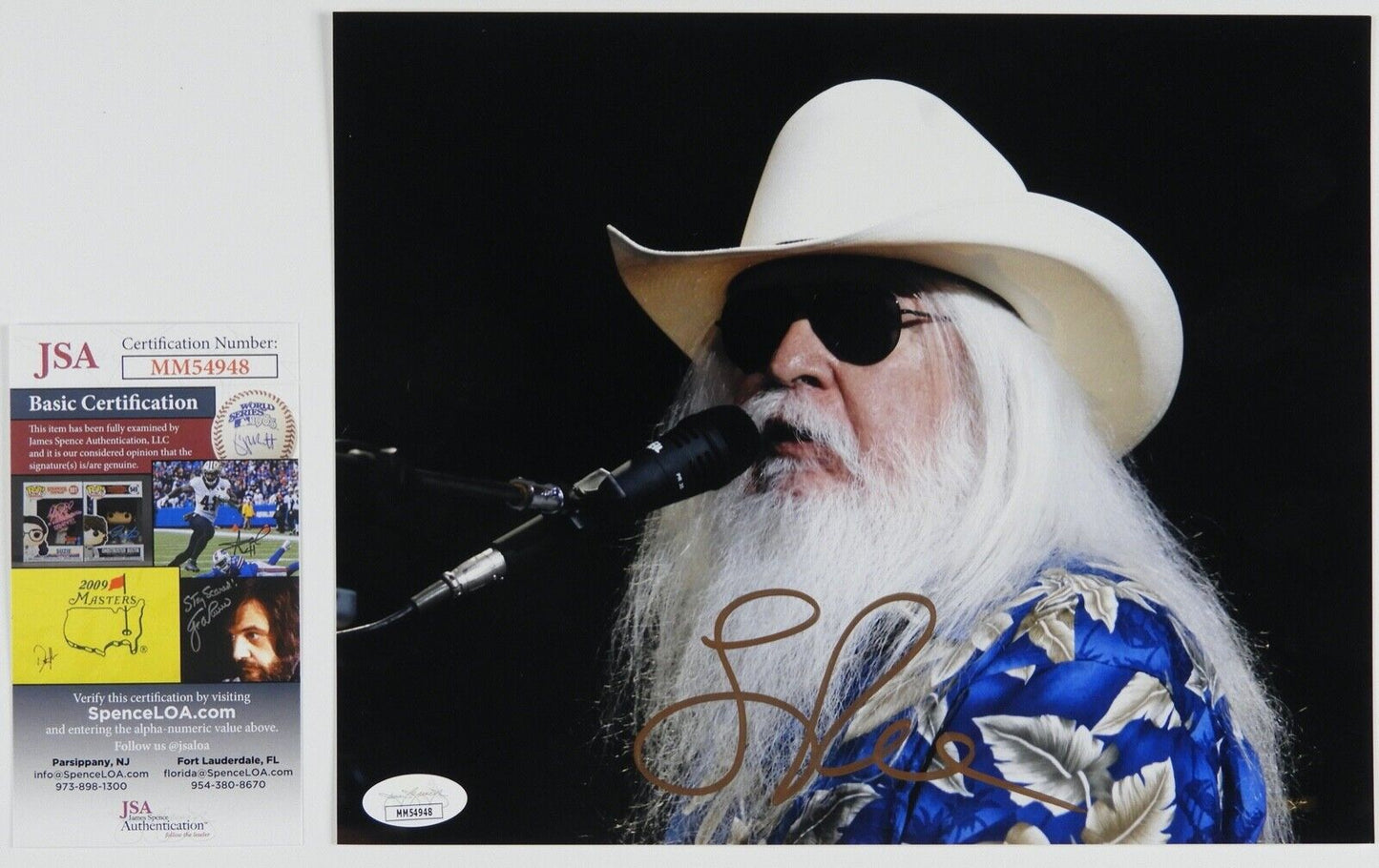 Leon Russell Signed JSA Autograph Photo 8 x 10