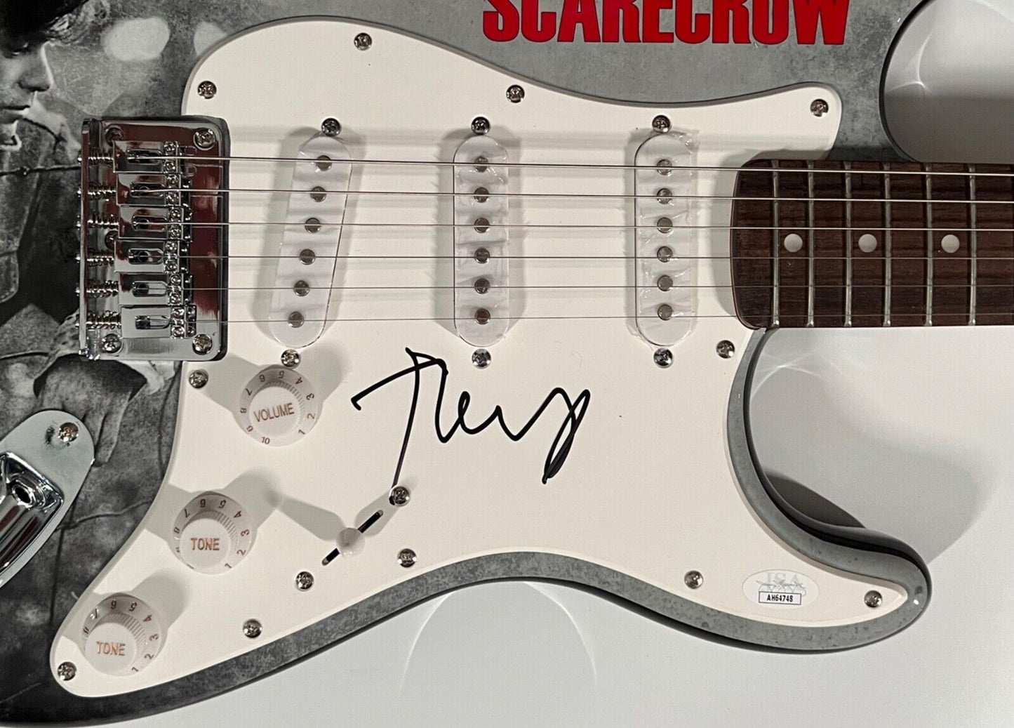 John Mellencamp JSA Guitar Autograph Signed Guitar Fender Squier Stratocaster