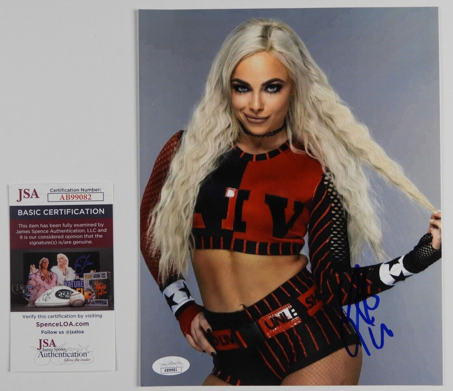 Liv Morgan JSA Signed Autograph Photo 8 x 10 WWE