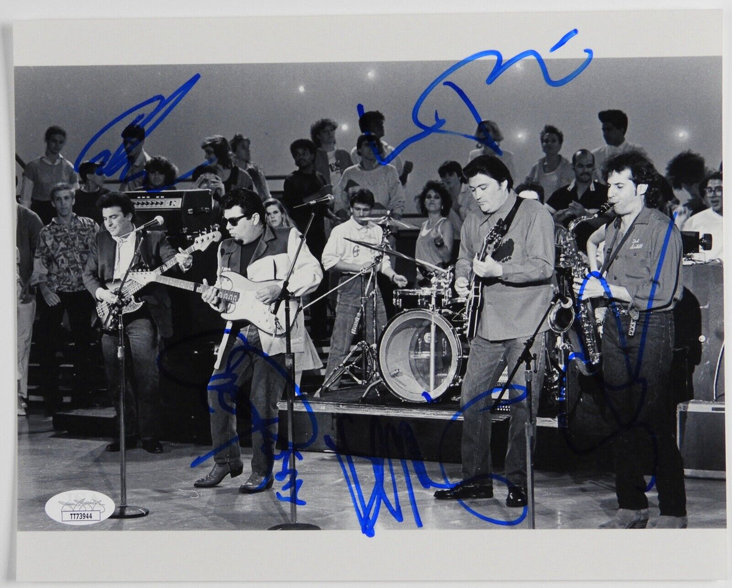 Los Lobos JSA Signed Autograph Photo Fully Signed
