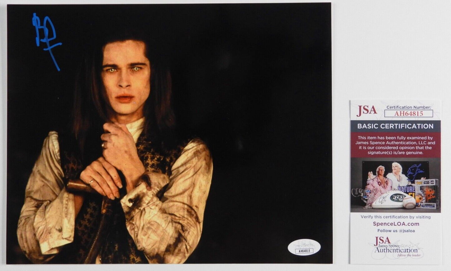 Brad Pitt JSA Signed Autograph 8 x 10 photo Interview With A Vampire