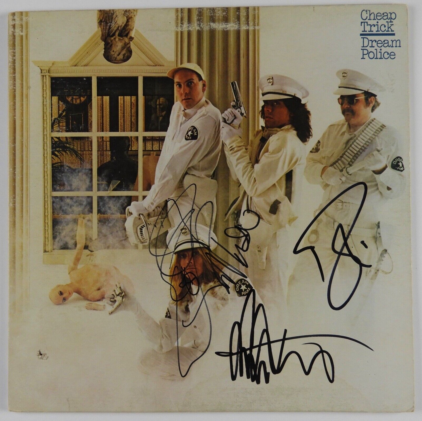 Cheap Trick JSA Signed Autograph Album Vinyl Rick Nielsen Robin Zander +