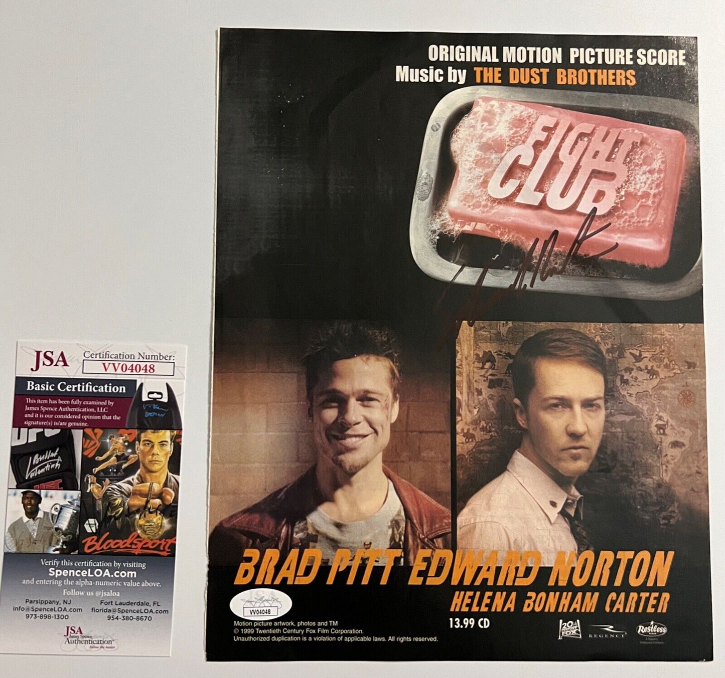 Ed Norton Fight Club JSA Signed Autograph 8 x 10 Magazine Photo