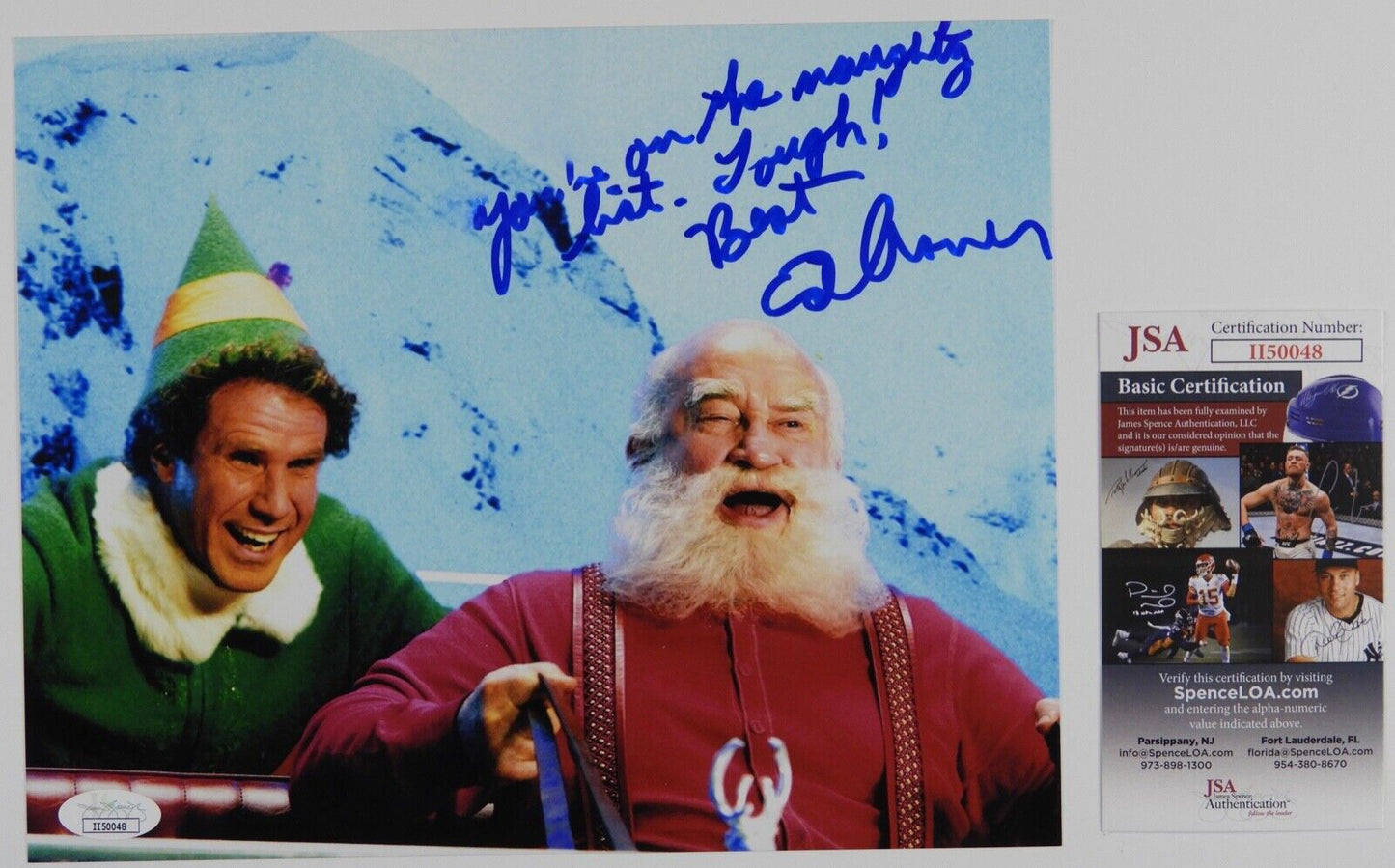 Ed Asner Autograph JSA 8 x 10 Signed Photo Elf Santa