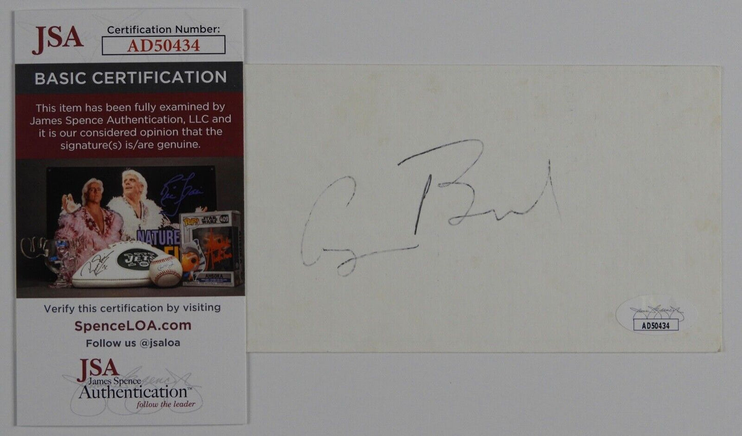 President George Bush H. W. JSA COA Signed Autograph Cut