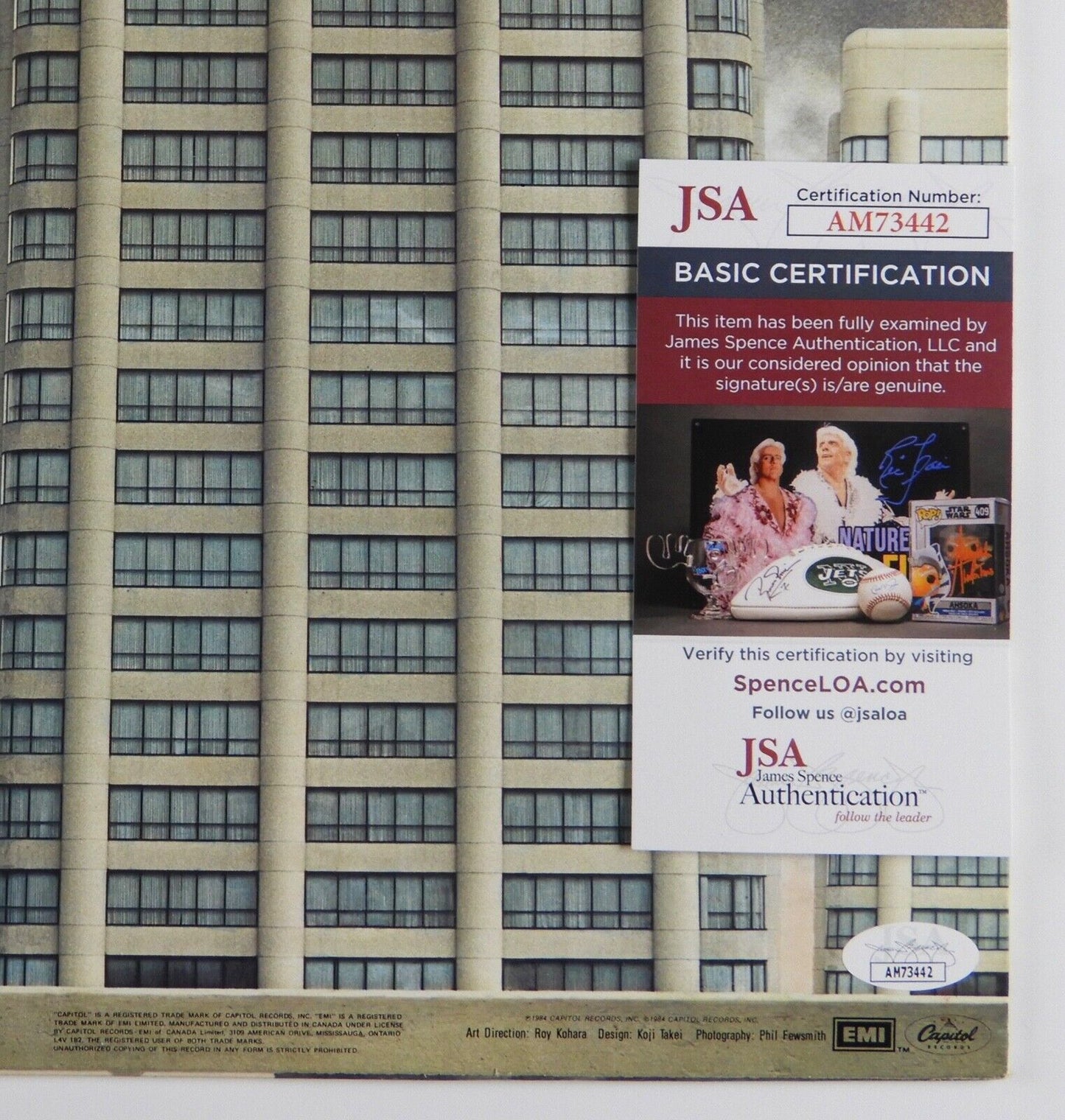 America Gerry Beckley Dewey Bunnell JSA Signed Autograph Record Vinyl