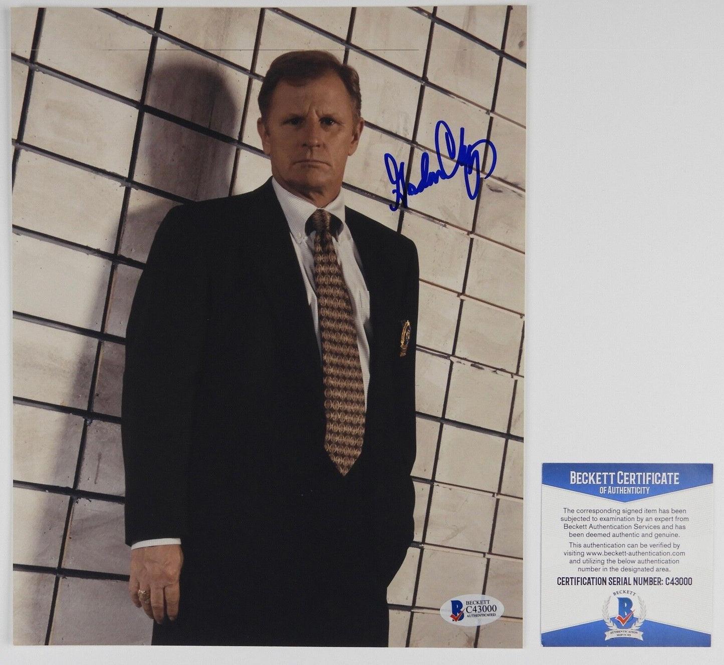 Gordon Clapp NYPD Blue signed autograph photo 8 x 10 BAS COA Beckett