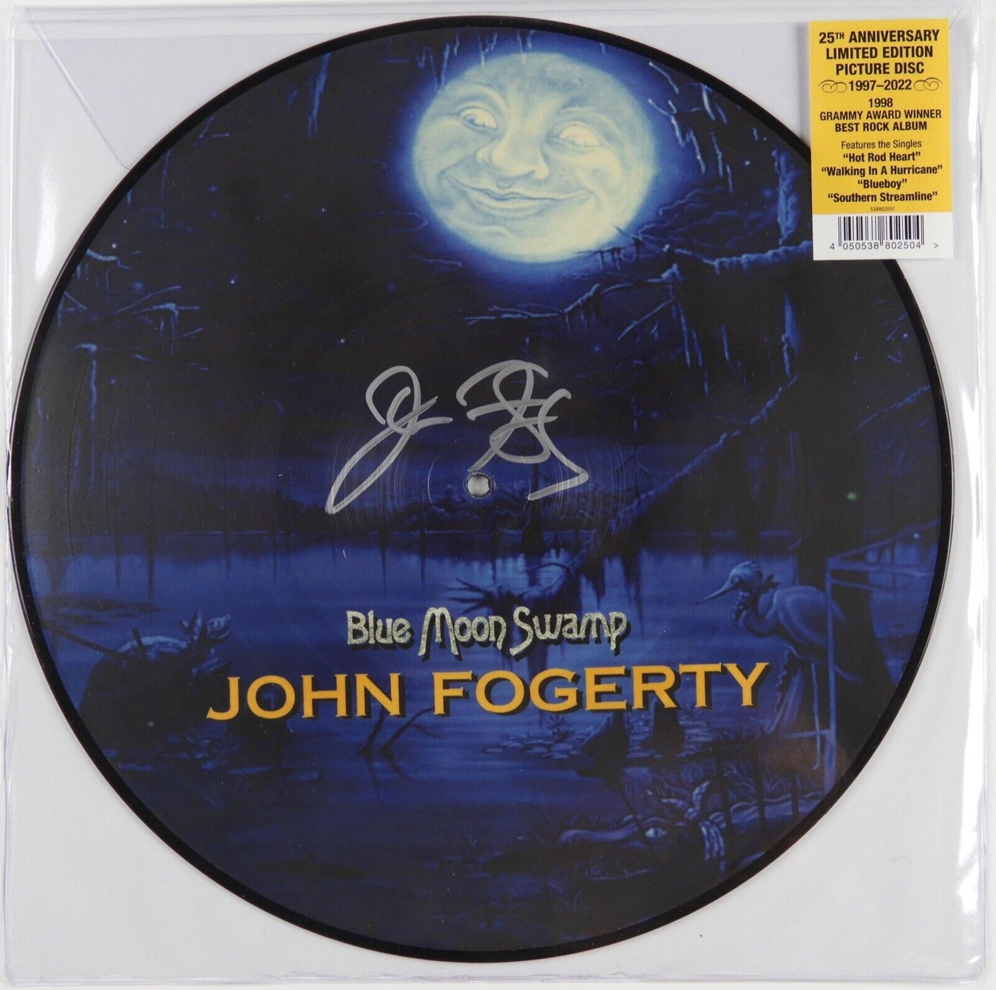 John Fogerty Signed Autograph JSA Album Record Blue Moon Swamp Picture Disc