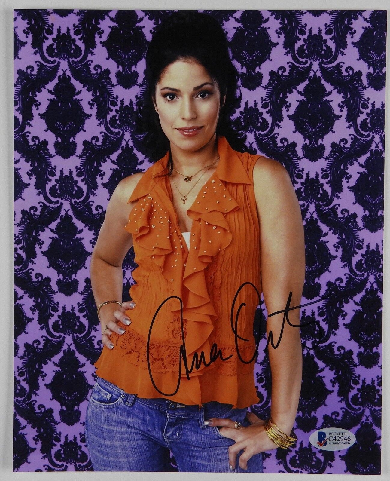 Ana Ortiz signed autograph photo 8 x 10 BAS COA Beckett