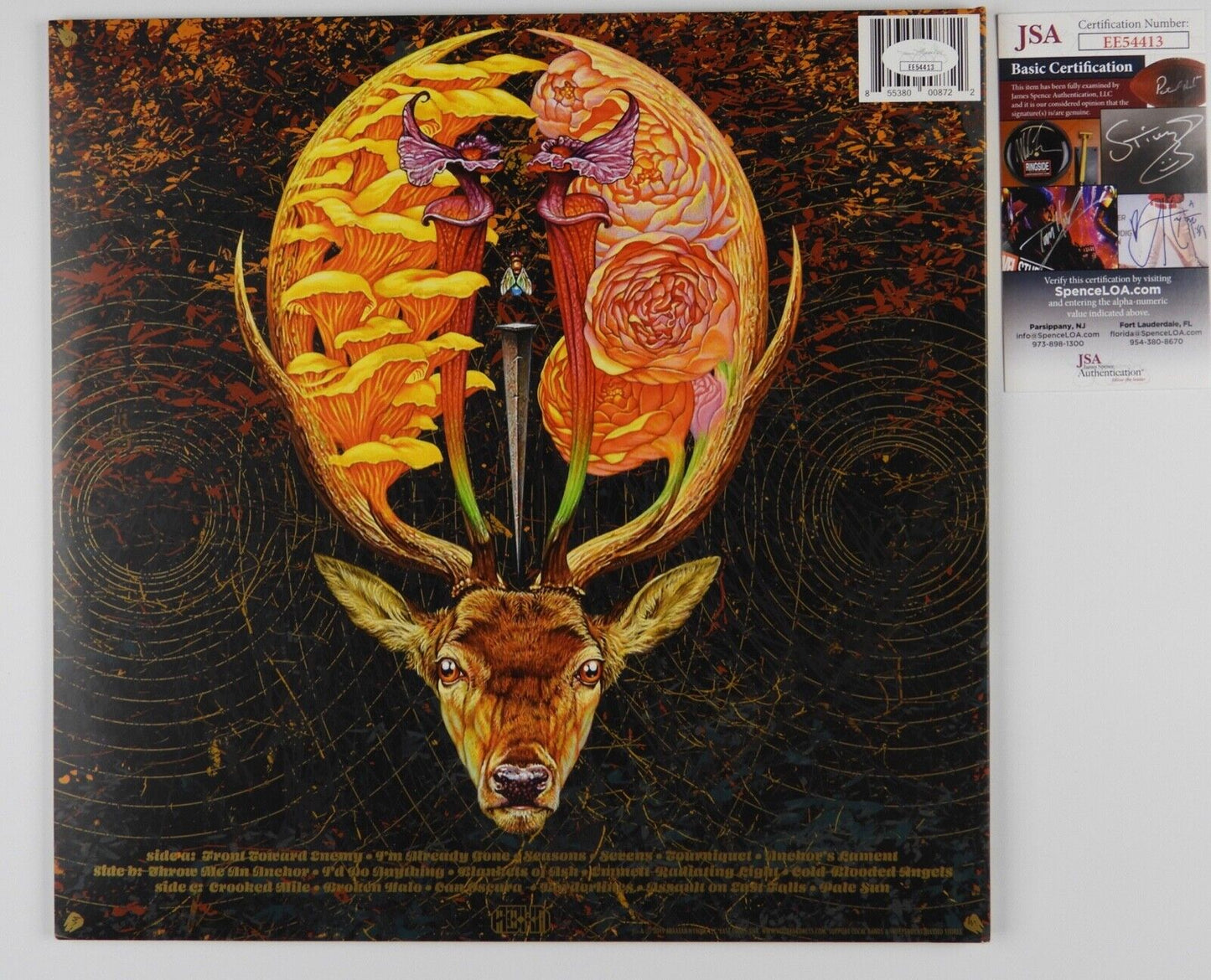 Baroness JSA Fully Signed Autograph Record Album Vinyl Gold and Grey