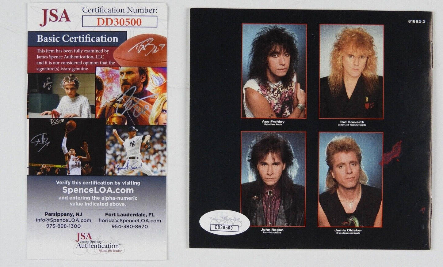 Ace Frehley JSA signed autograph CD Booklet KISS Frehley's Comet