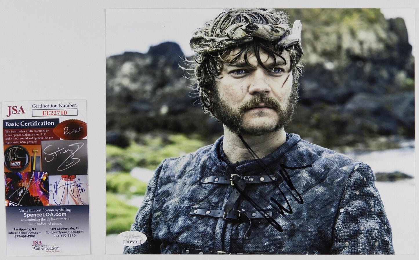 Pilou Asbaek Game Of Thrones Signed Autograph JSA COA 8 x 10