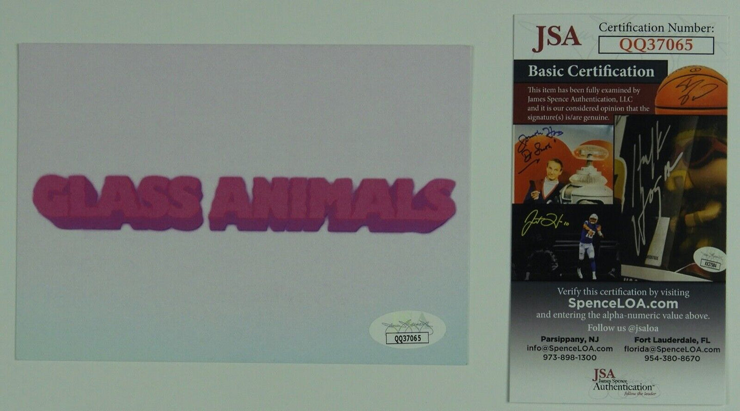 Glass Animals JSA Signed Autograph Dreamland Art Card Vinyl Fully Signed