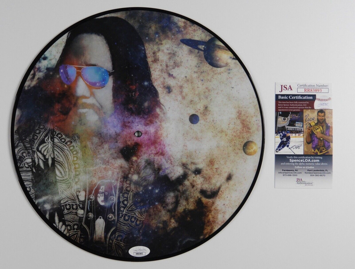 KISS Ace Frehley Autograph Signed Record Album Spaced Invaders Picture Disc