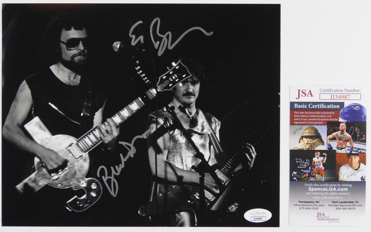 Eric Bloom Buck Dharma Autograph JSA 8 x 10 Signed Photo Blue Oyster Cult